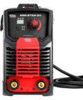 Front view of the Weld Pak 225i Dual Voltage Stick and TIG Welder 120V 230V, 10 to 225 Amp Output, Lightweight 20 lb Inverter