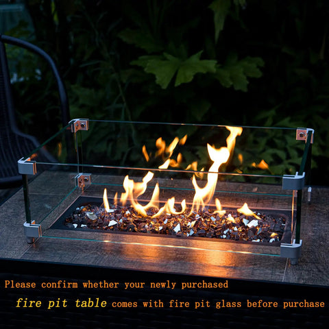 Copper Reflective Fire Glass 10 Lbs For Propane Fire Pit One Half Inch Sparkly Fireplace Glass Rocks in outdoor table