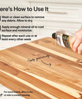 Applying Food Grade Mineral Oil For Wood Cutting Boards, Countertops And Butcher Blocks to prevent cracking and drying
