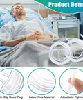 Anglechic 10-pack adult oxygen nasal cannula with soft clear tubing and curved nose piece