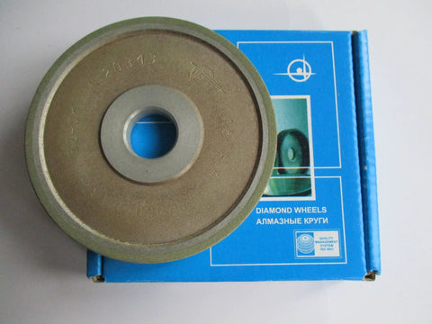 4 Inch Diamond Grinding Wheel With 0.79 Inch Center Hole And 0.4 Inch Width 1A1 Straight Abrasive Diamond Wheel For Carbide And Tungsten 125 Micron 150 Grit Pro Grade Finishing And Sharpening Tool For Conical Cylindrical And Flat Surfaces