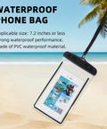 Large Mesh Dive Bag For Scuba Gear And Snorkeling Essentials With Waterproof Phone Pouch at beach