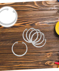 Stainless Steel C Clip Retaining Ring Set Five Pieces Durable Grooved Shafts With Elastic Design For Easy Install And Strong Hold