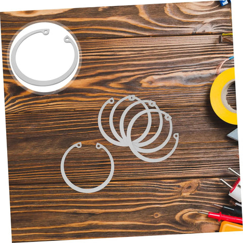 Stainless Steel C Clip Retaining Ring Set Five Pieces Durable Grooved Shafts With Elastic Design For Easy Install And Strong Hold