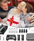 Family unboxing 1080P HD FPV Foldable Camera Drone For Adults And Beginners as a perfect gift with accessories displayed.