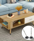 Heavy Duty Adjustable Leveling Feet With Grippy Rubber Cups To Square Up Wobbly Furniture M8 Thread Glides on coffee table