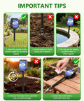 8 In 1 Soil Tester With App Monitoring For Garden Lawn Farm And Indoor Outdoor Plants That Tracks pH Moisture Temperature Light Salinity Fertility EC And Humidity For Next Level Plant Care. Tips guide for probe use and cleaning