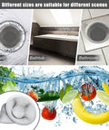 Stainless Steel Sink Strainer 12 Pack Heavy Duty Mesh Sieve Catches Food Gunk And Hair No Sweat Drain Catcher With Rust Proof Build That Nails Kitchen Cleanup For All Basins in kitchen, bathtub, bathroom scenes.