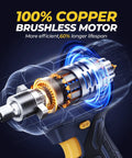 Cordless Impact Wrench 2000Nm Brushless High Torque 1/2 Inch Drive detail of 100% copper motor