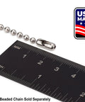 100 Pack No 6 Stainless Steel Chain Connectors For Beaded Ball Chain 3.2 mm USA Made next to ruler