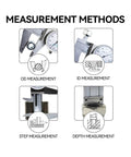 4-Way Imperial Dial Caliper 0-6 Inch Carbon Steel Built Tough Shock Proof With Inside Outside Depth And Step Measurements diagram