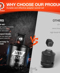 Impact Socket Adapter Set 1/4 To 3/8 Inch And 3/8 To 1/2 Inch Reducers Four Piece Built Tough CrMo And CRV Steel comparison