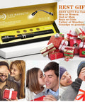 Magnetic pickup tool with LED flashlight, telescoping, black handle in yellow Amazon packaging