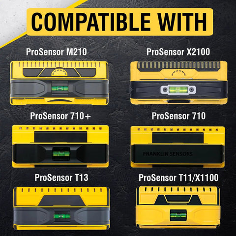 Compatible ProSensor models M210, X2100, 710+, 710, T13, T11/X1100 displayed; fits in ProSensor Stud Finder Case For 710 710 Plus M210 T13 T11 X2100 X1100 Case Only Built With Durable EVA For Reliable Protection And Custom Fit So Your ProSensor Unit Stays Snug Safe And Ready For The Job.