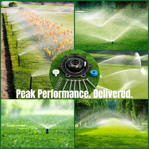 FRUSSONIA 2pc irrigation valve diaphragm kit with Buna-N rubber, springs for RainBird CP/CPF/DV/DVF/DAS/ASVF valves