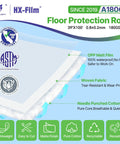 Heavy Duty Floor Protector For Construction And DIY, 39x100 Inch Waterproof Carpet Shield For Hardwood Floors, OPP Matt Film