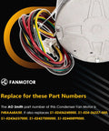 Condenser Fan Motor Replacement for Your HVAC System Swap In 1 Quarter HP 208-230V 850 RPM 1-Phase Clockwise Lead End