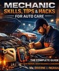 Illustrated cover for 'Kick Some Rust Aside With This No Nonsense Guide To Diy Auto Repair And Smooth Vehicle Maintenance Featuring Grease Monkey Secrets And Quick Troubleshooting Hacks For Everyday Cars' showing a mechanic with tools.