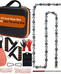 53 Inch High Limb Rope Saw Kit With 68 Teeth On Both Sides, 14Oz Throw Weight Bag, ergonomic handles, storage case, carabiner