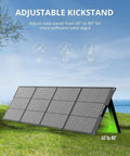 200W Portable Solar Panel For Power Station With Foldable Design And Adjustable Kickstands on grass, outdoor use