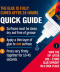 Quick guide for All Purpose Super Glue 25g Quick Drying Clear Adhesive For Metal Plastic Wood Ceramic Glass Repairs.