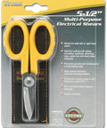 5-1/2 Inch Multi Purpose Electrical Shears Go To Tool For Pros With Micro Serration Heavy Duty High Carbon Blades