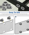 Pro Grade Heavy Duty Carbon Steel Weld Nuts Set M6 M8 M10 M12 Universal Tab Base installation guide with threaded holes.