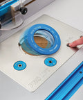 Locking Router Plate Insert Kit With Twist Locks For Router Table Insert Plate Aluminum Construction Fits Properly And Controls Dust No Tools Needed To Install 5 Pack Ideal For Woodworking And Dust Free Routing installed in table