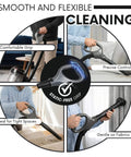 Replacement Hose Handle Compatible With ZU62 ZU62C ZU60 ZU102 Upright Vacuum Cleaners demonstrating versatile use in cleaning tasks