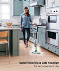 Heavy Duty Steam And Scrub Mop For Hard Floors All In One Deep Cleaning Game Changer That Knocks Out Grime Like A Dream in sleek grey.