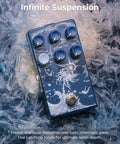 Limbo Stereo Reverb Pedal With Shimmer Tide And Freeze Nine Ambient Effects for electric guitar bass and synth on icy background