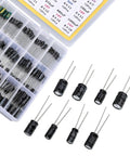 DIY Friendly Electrolytic Capacitor Kit With 24 Values And 240 Pieces, Inline Aluminum Caps From 0.1uF To 1000uF, Sorted in Box