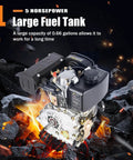5HP Diesel Engine 247cc 4 Stroke Single Cylinder Hand Start With 3600 RPM For Water Pumps Tillers Generators 0.66 Gallon