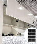 Heavy Duty Stainless Steel Corner Shelf Brackets 4 Pack L Shaped 90 Degree Right Angle Braces With Screw Holes installed in kitchen cabinets