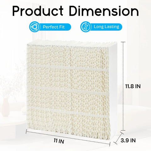 1043 Super Wick Humidifier Filter 2 Pack Replacement For Essick Air AirCare 831000 821000 826000 826800 836000HB dimensions