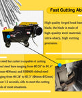 Electric Steel Rebar Cutter Heavy Duty Metal Bar Cutting Machine For Reinforcing Steel with visible cutting mechanism.