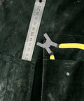 Handheld Single Hole Punch Plier For Paper And Tags with 2mm Metal Punch, stored in pocket next to ruler for size reference.