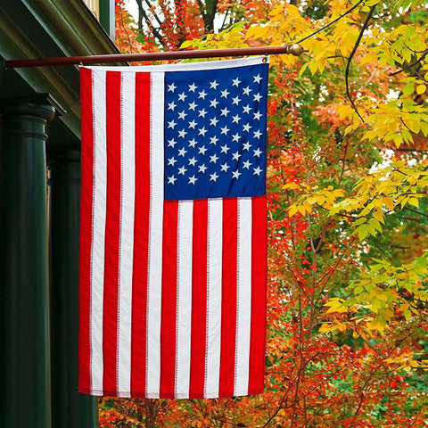 Heavy Duty 5x8 American Flag For Outdoor Use Built To Last Embroidered USA Stars And Stripes All Weather Exterior Flag High Wind Ready