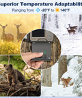 2 Pack Rechargeable Reveal Lipo Battery Pack For Trail Cameras Compatible With Reveal X Gen Three Or Gen Two X Pro Three Pro X Ultra Three SK XB X With LED Power Meter And Solar Charging in various weather conditions