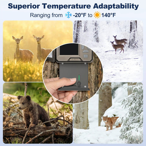 2 Pack Rechargeable Reveal Lipo Battery Pack For Trail Cameras Compatible With Reveal X Gen Three Or Gen Two X Pro Three Pro X Ultra Three SK XB X With LED Power Meter And Solar Charging in various weather conditions