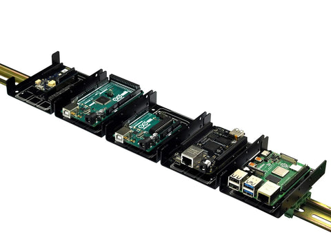 Din Rail Mount Bracket For Raspberry Pi A Plus B Plus 2B 3B 3B Plus 4B Zero And Arduino Uno Mega Mkr BeagleBone Rack Mount Rack Ready