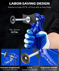 Speedy Brake Caliper Compression Tool For Quick Pad Replacements in hand with labor-saving design and ergonomic handle.