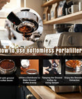 54mm Bottomless Portafilter for Barista Express and Breville Espresso Machines BES870XL BES840XL BES878 BES880BSS BES881BSS BES450BSS and More Pro Level Shot Quality Cleaner Flow Easy Dial In for Home Baristas on Breville machine