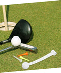 Portable Golf Swing Training Device For Home And Outdoor Use Lightweight Swing Pole Trainer with clubs on grass