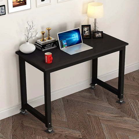 Premium Silicone Wheel Stoppers For Furniture, 4 Pack Caster Cups That Prevent Scratches On All Floor Types displayed on a desk