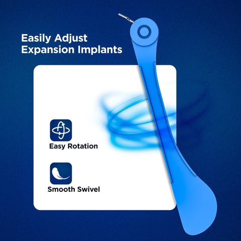 Orthodontic Expansion Swivel Key Tool For Palatal Expanders Easy Turn 3 Pack With Medical Grade Stainless Steel Pin And BPA Free Food Grade Plastic Handle By Galvanox visible with Easy Rotation feature