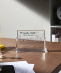 Clear acrylic periodic table with real elements inside on a desk, Cool Clear Acrylic Periodic Table With Real Elements Inside Size 6.7 By 4.7 Inches Ultimate Educational STEM Gift For Kids Students And Science Teachers The Perfect Valentines Day Gift For Science Lovers Classroom Decor