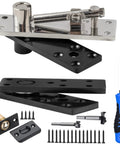 Heavy Duty 600Lbs Pivot Hinge For Doors, Ultra Strong 360 Degree And 180 Degree Swing, Stainless Steel Hidden Pivot Design, Built For Solid Wood Secret Doors, Heavy Bookcase Entries, And Murphy Door Install Projects. Concealed hinge kit with screws and drill bits
