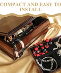 Brass Concealed Barrel Hinges 8 Piece Set For Jewelry Boxes And Cabinets Vintage Style Metal Hinges With No Brainer Easy Install