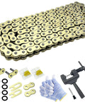 520 Beefed Up Heavy Duty Drive Chain With O Ring 120 Links Master Link And Chain Breaker Compatible With Motorcycle ATV UTV